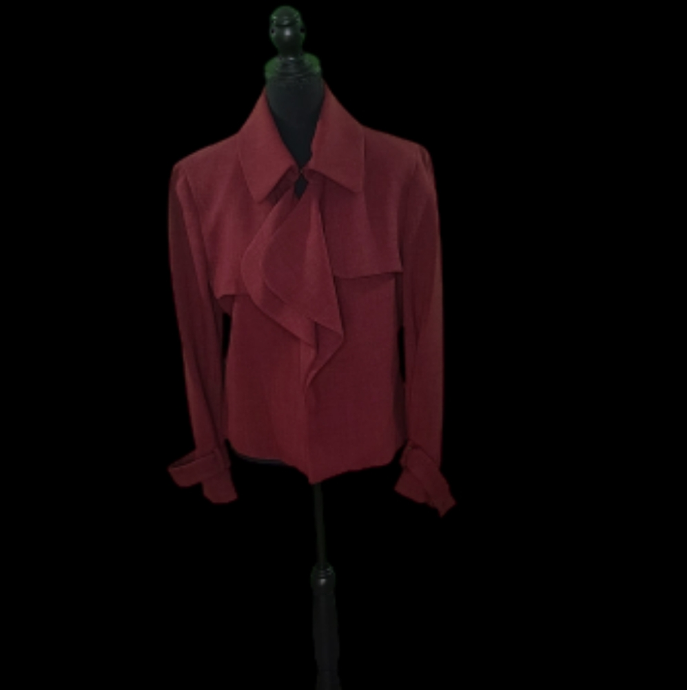 NWOT - Anne Klein Burgundy Blazer - 14